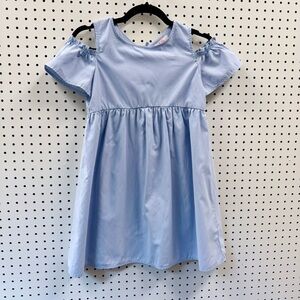 GB Girls Blue Cold Shoulder Dress 10